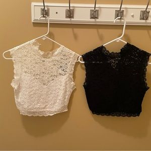 Crop top lace sleeveless